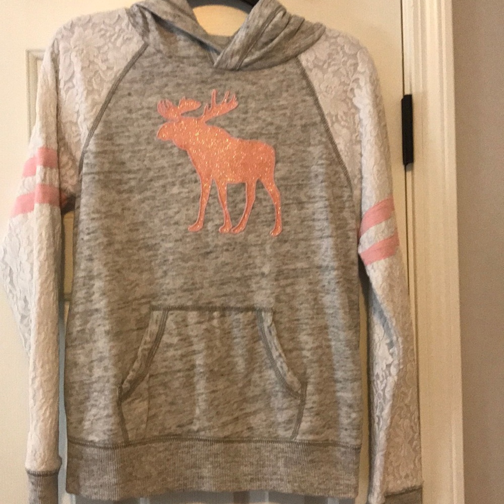 Abercrombie Kids Gray Hooded Sweatshirt